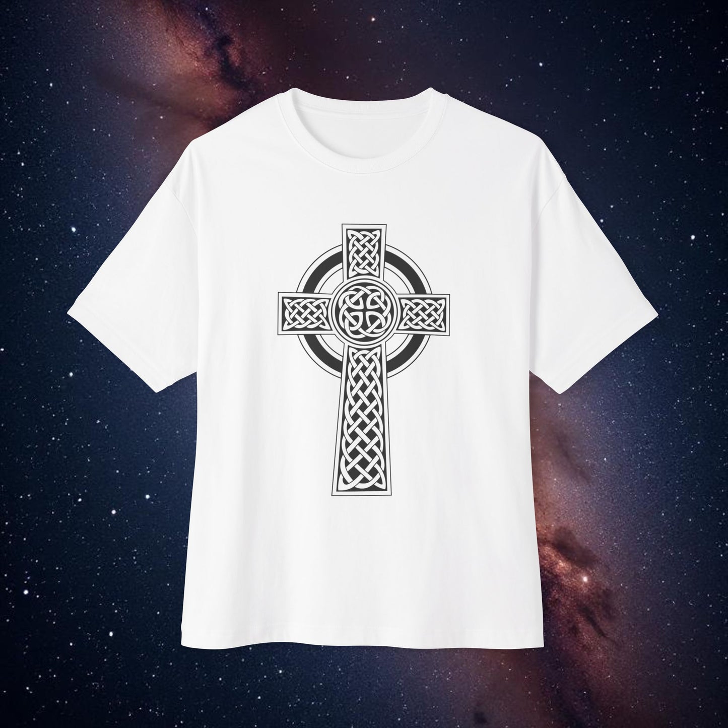 Men's Celtic Cross Oversized Boxy Tee