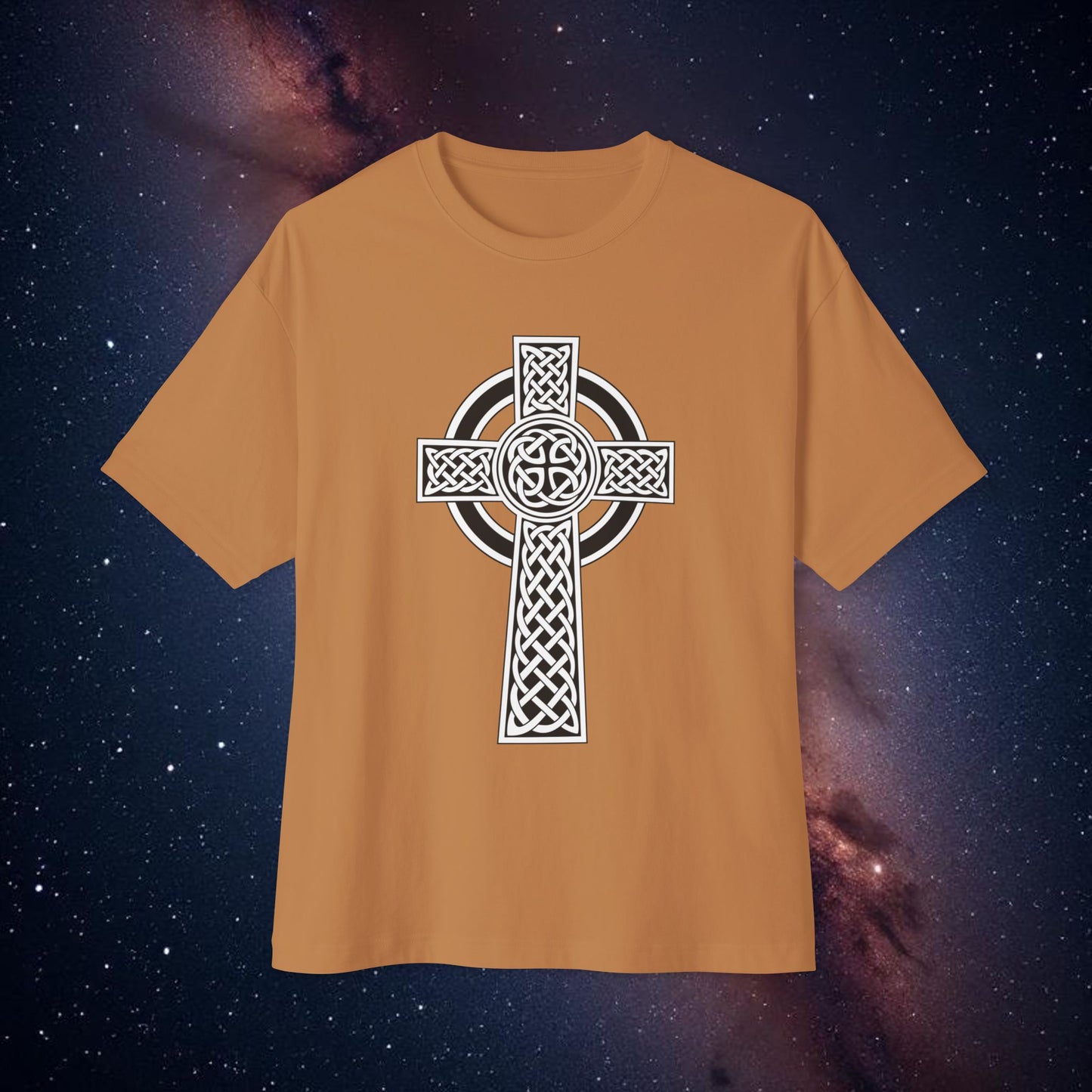 Men's Celtic Cross Oversized Boxy Tee