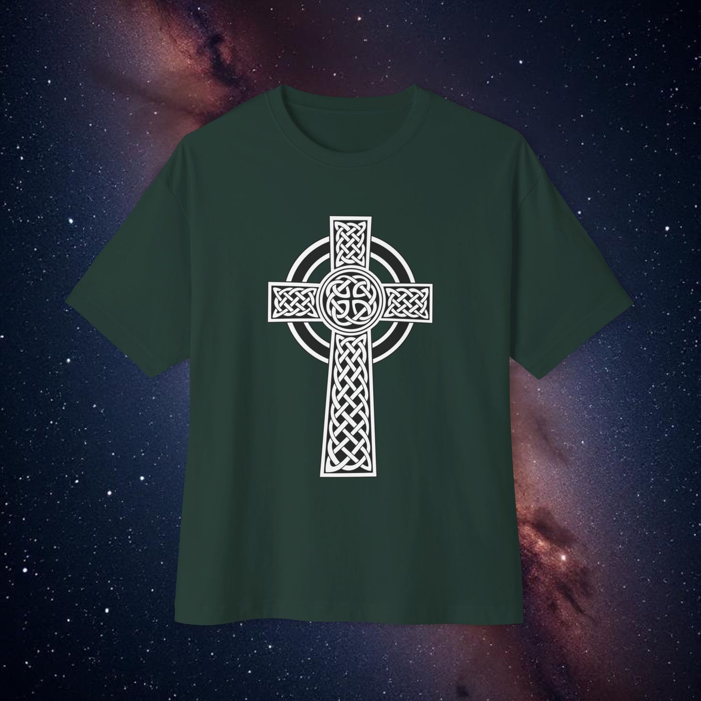 Men's Celtic Cross Oversized Boxy Tee